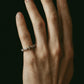 【受注販売】 flower ring/02(cz)(silver/gold)