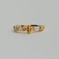 【受注販売】 flower ring/02(cz)(silver/gold)