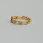 【受注販売】 flower ring/02(cz)(silver/gold)
