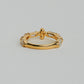 【受注販売】 flower ring/02(cz)(silver/gold)
