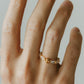 【受注販売】 flower ring/02(cz)(silver/gold)