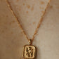 【受注販売】flower necklace/01(silver/gold)