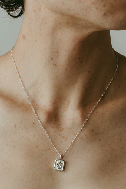 【受注販売】flower necklace/01(silver/gold)