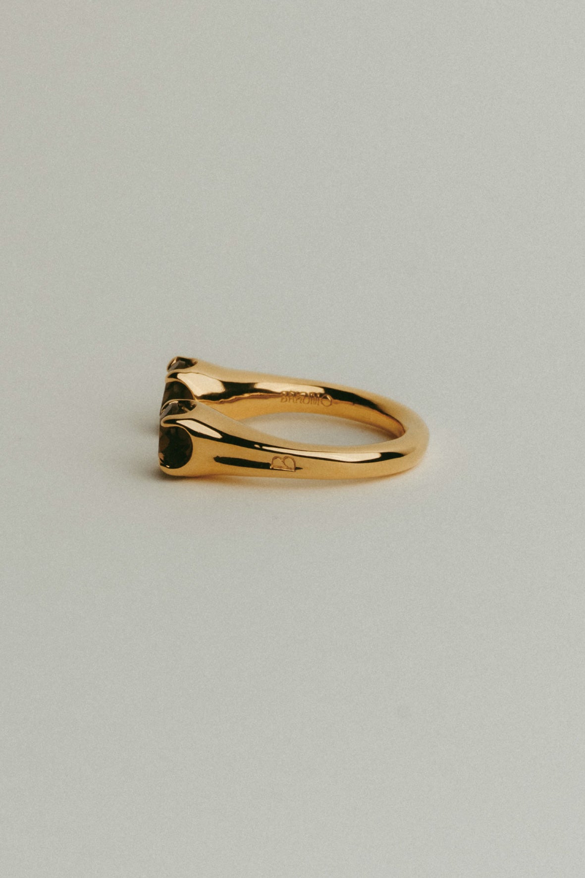 fork ring(sq)(silver/gold)
