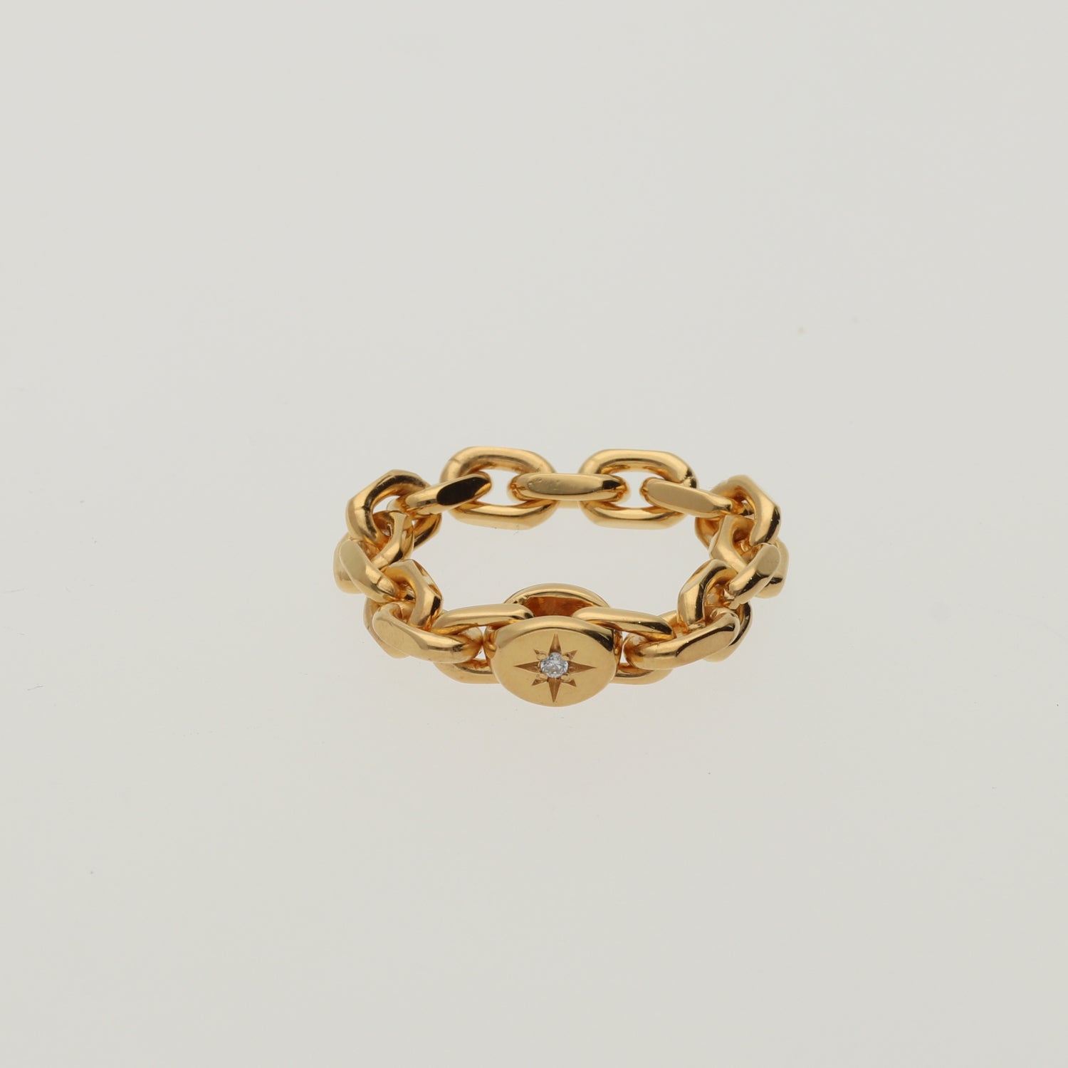 【受注商品】star chain ring(silver/gold)