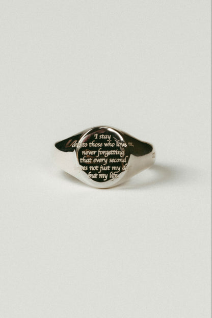 【受注販売】message ring(silver/gold)