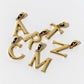 initial necklace/charm(silver/gold)