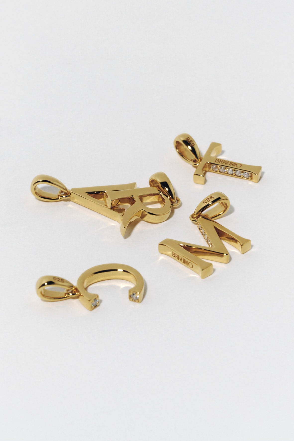 initial necklace/charm(silver/gold)