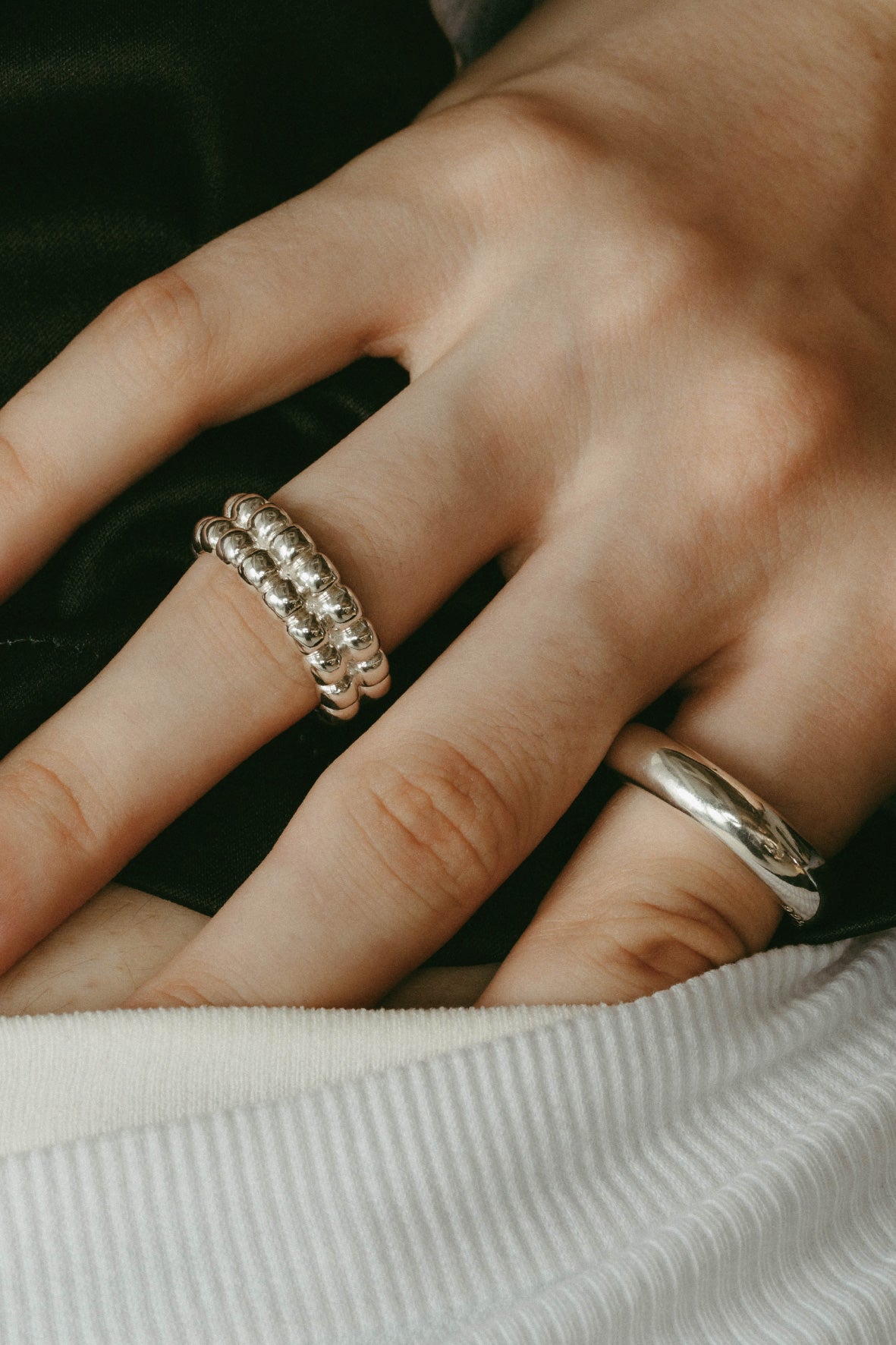 【受注販売】omochi ring(silver/gold)