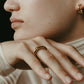 【受注販売】caramel ring(silver/gold)