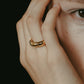 【受注販売】caramel ring(silver/gold)