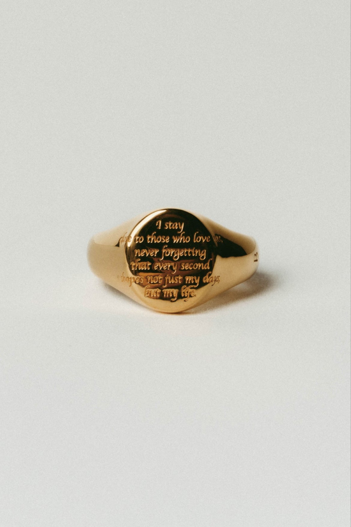 【受注販売】message ring(silver/gold)