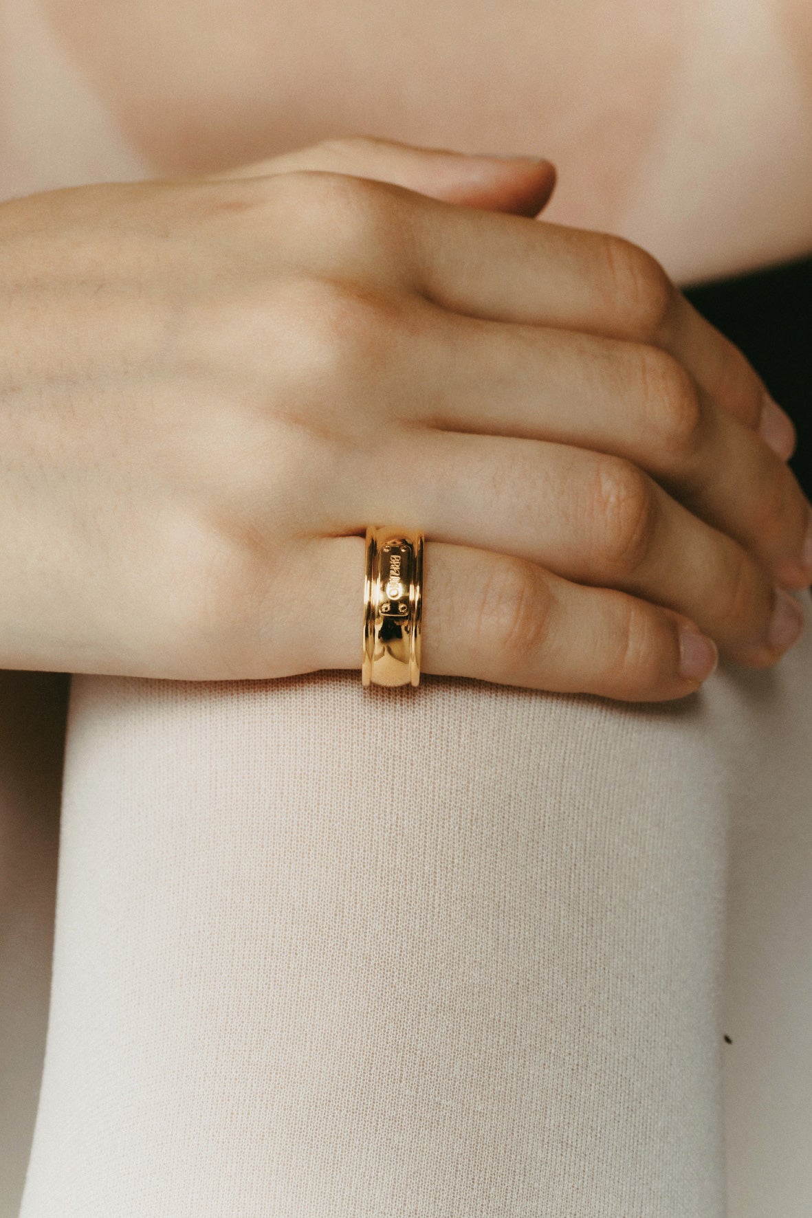 【受注販売】tag ring(silver/gold)