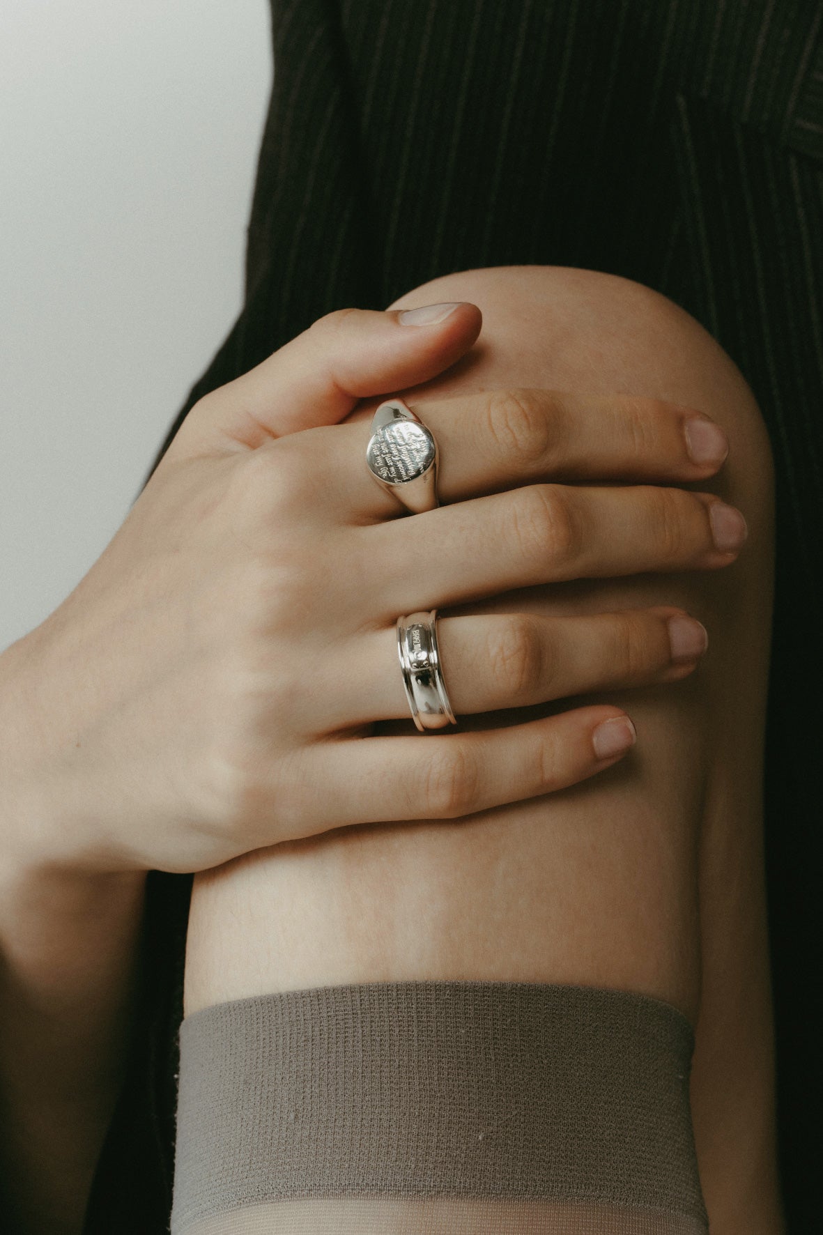【受注販売】tag ring(silver/gold)