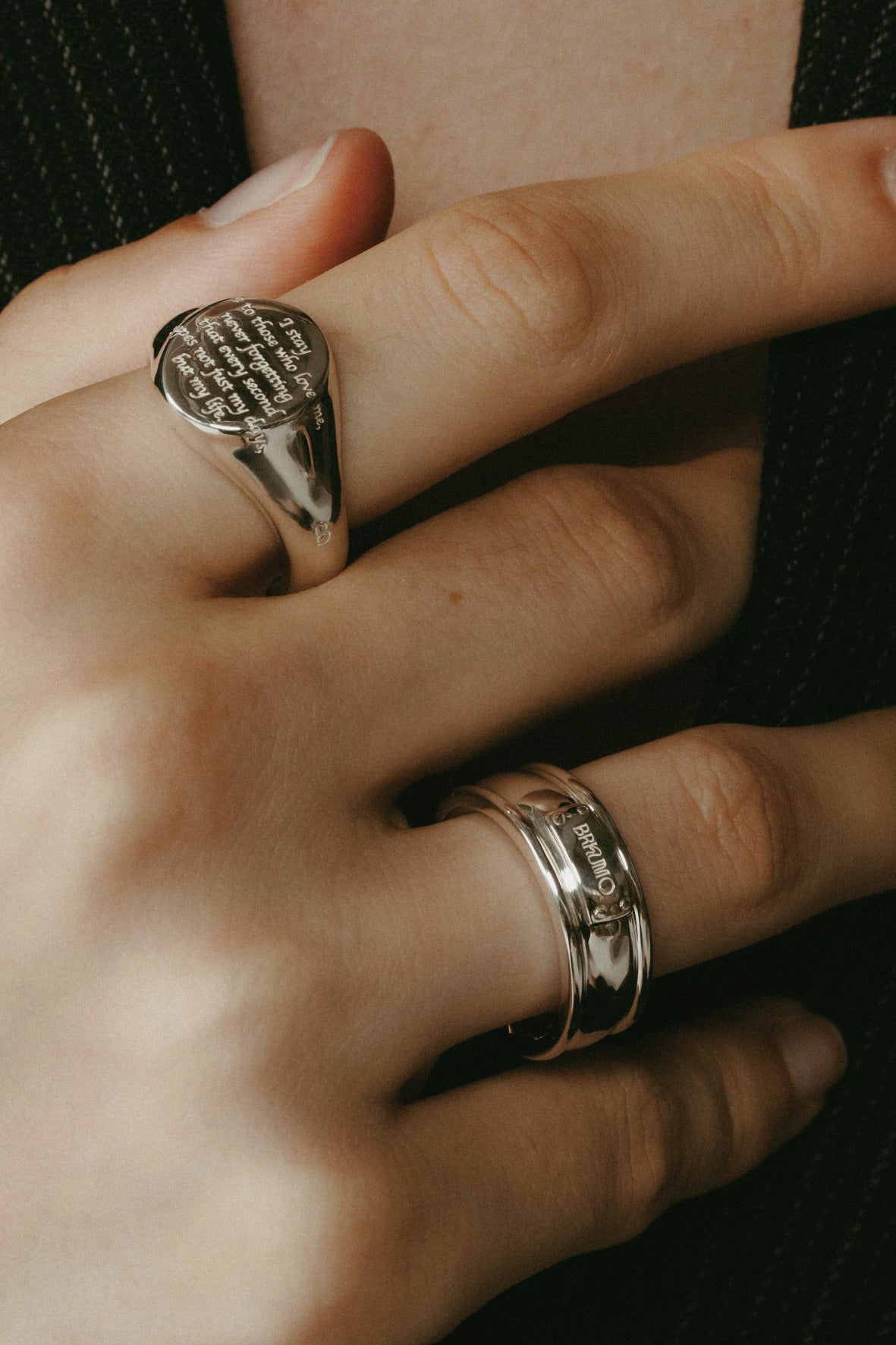 【受注販売】tag ring(silver/gold)