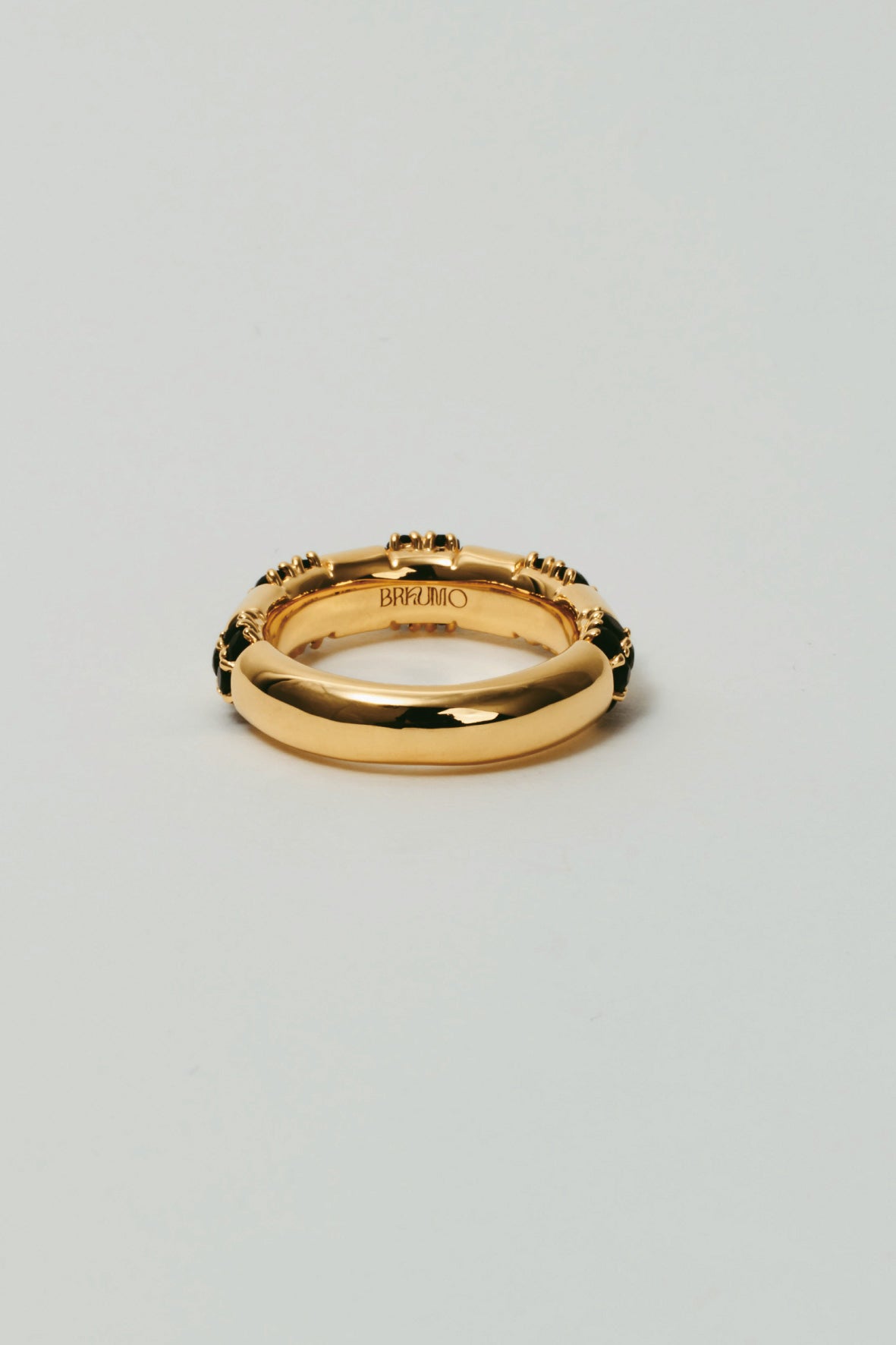 【受注販売】unit ring(onyx)(silver/gold)