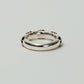 【受注販売】unit ring(onyx)(silver/gold)