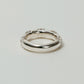 【受注販売】unit ring(cz)(silver/gold)
