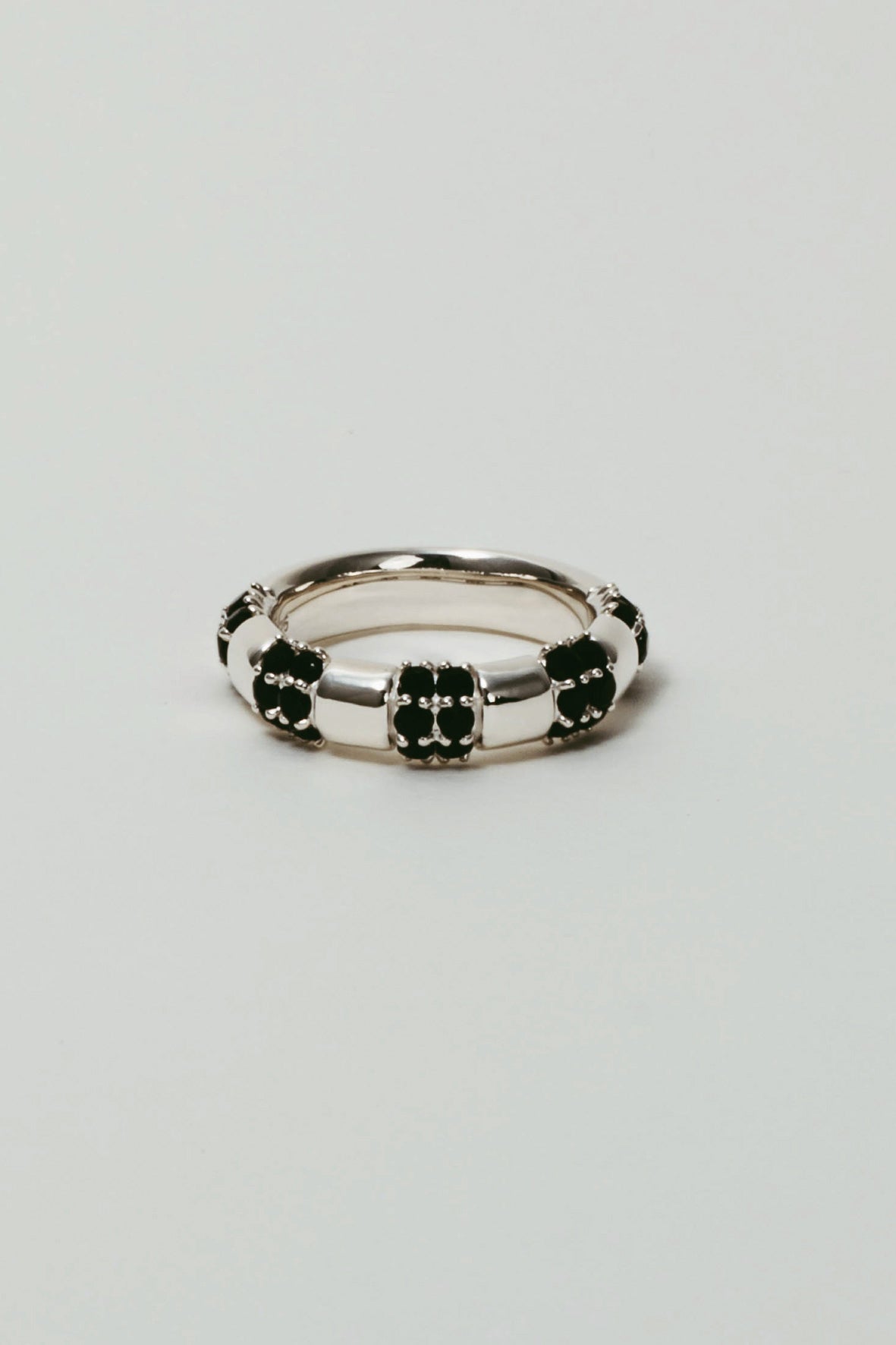 【受注販売】unit ring(onyx)(silver/gold)