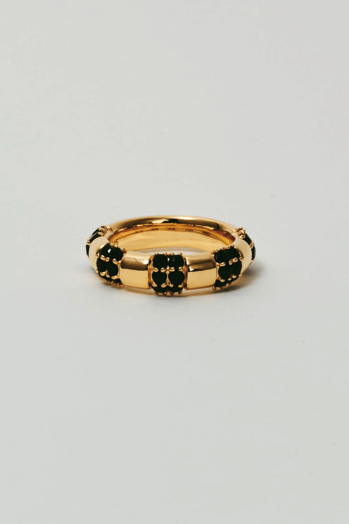 【受注販売】unit ring(onyx)(silver/gold)