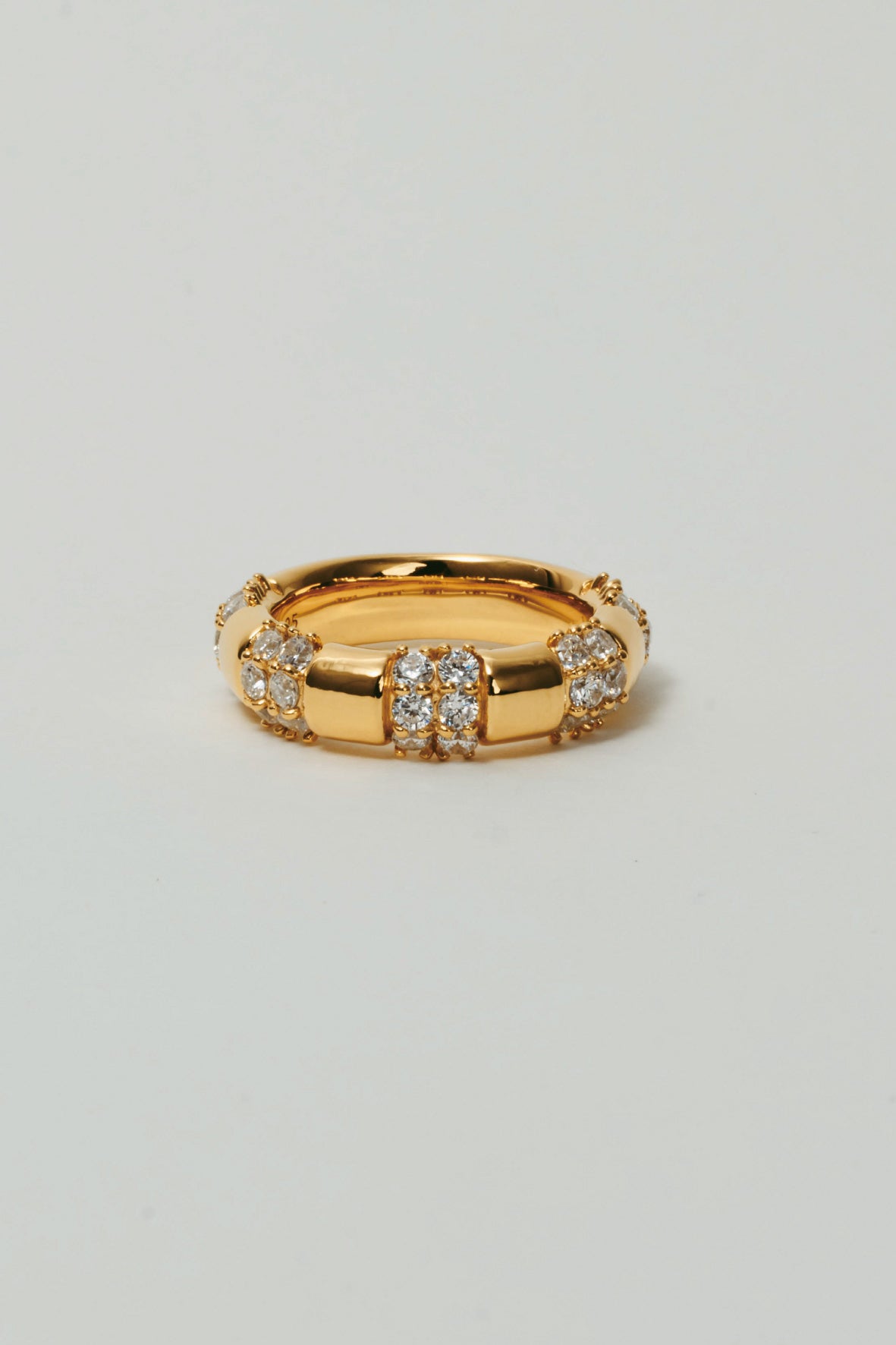 【受注販売】unit ring(cz)(silver/gold)