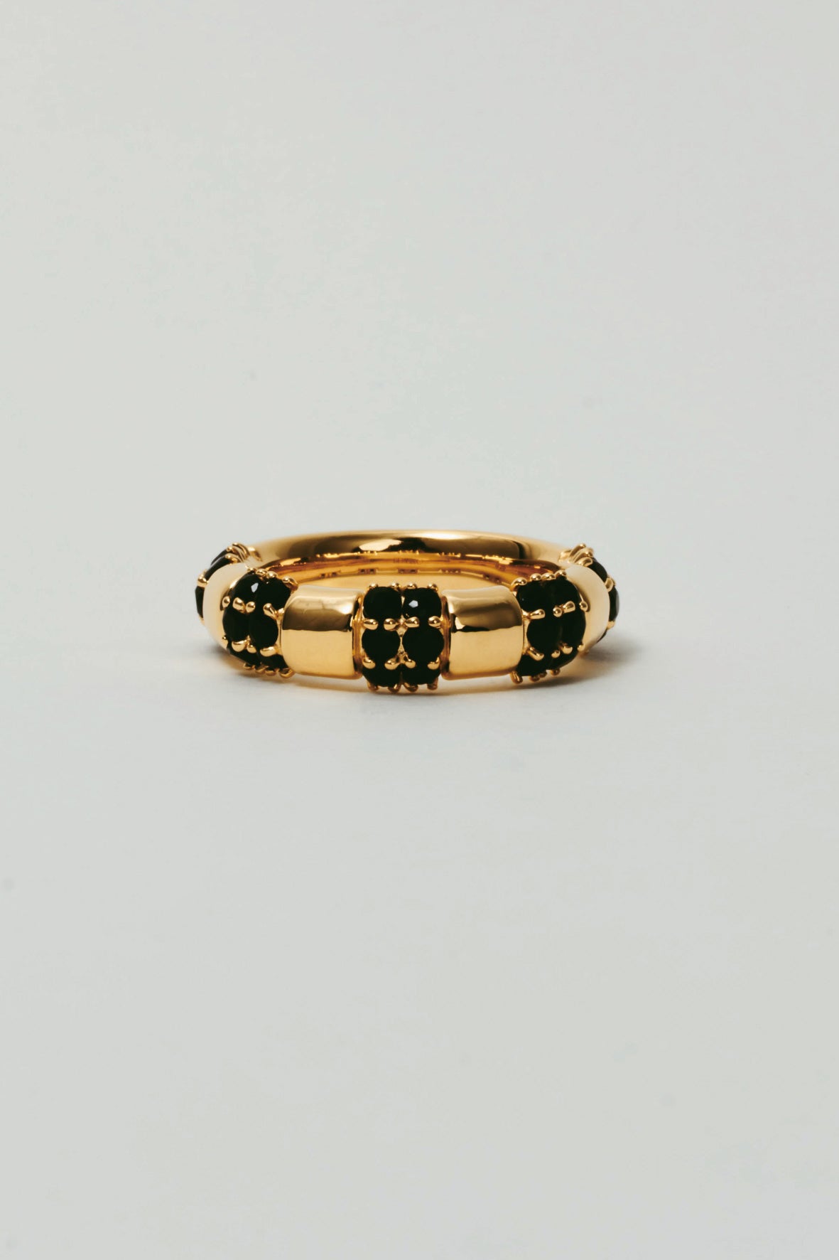 【受注販売】unit ring(onyx)(silver/gold)