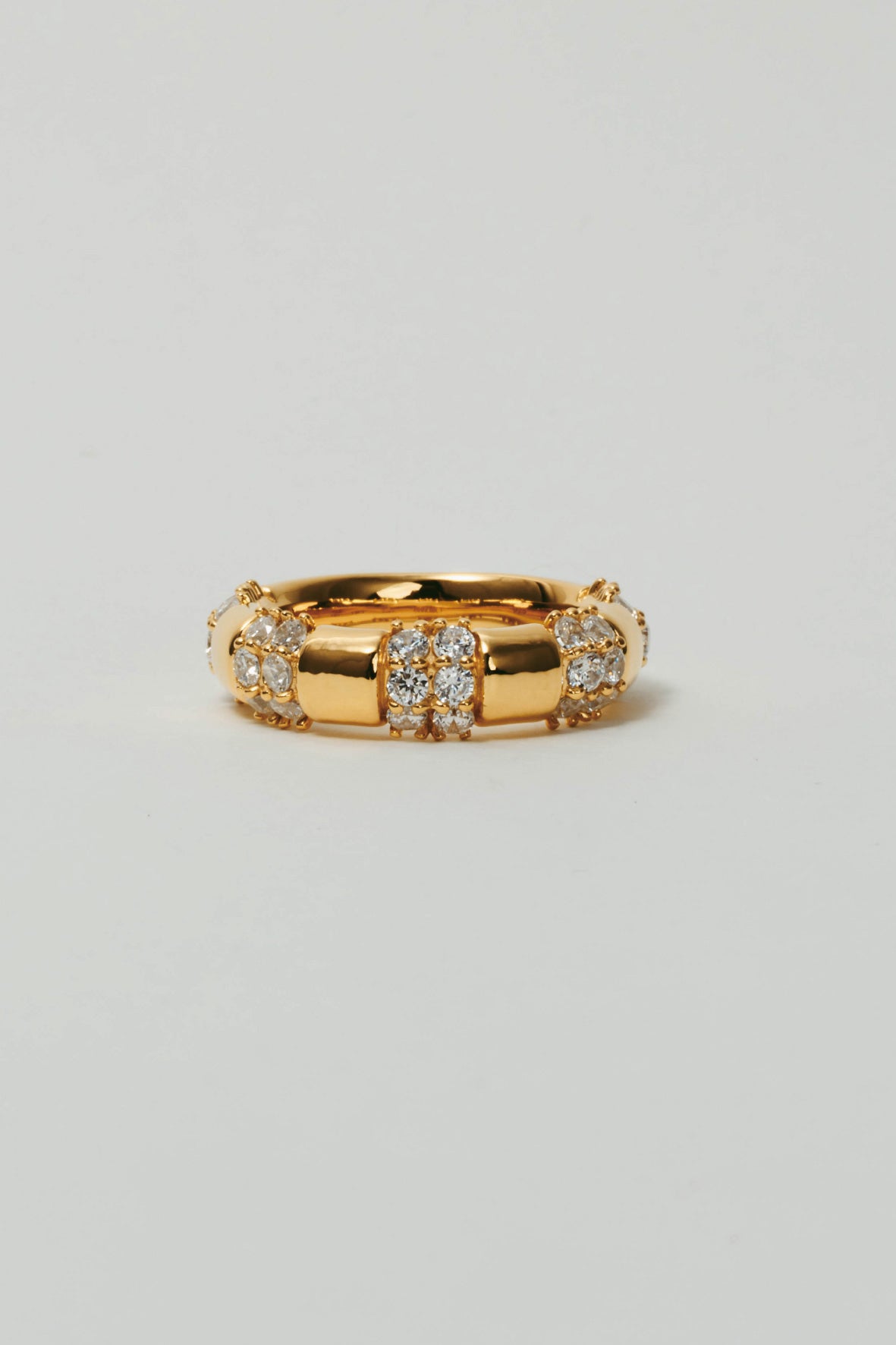 【受注販売】unit ring(cz)(silver/gold)