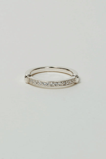 【受注販売】HR ring(cz)(silver/gold)