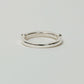 【受注販売】HR ring(cz)(silver/gold)