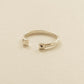 two studs ring(silver/gold)