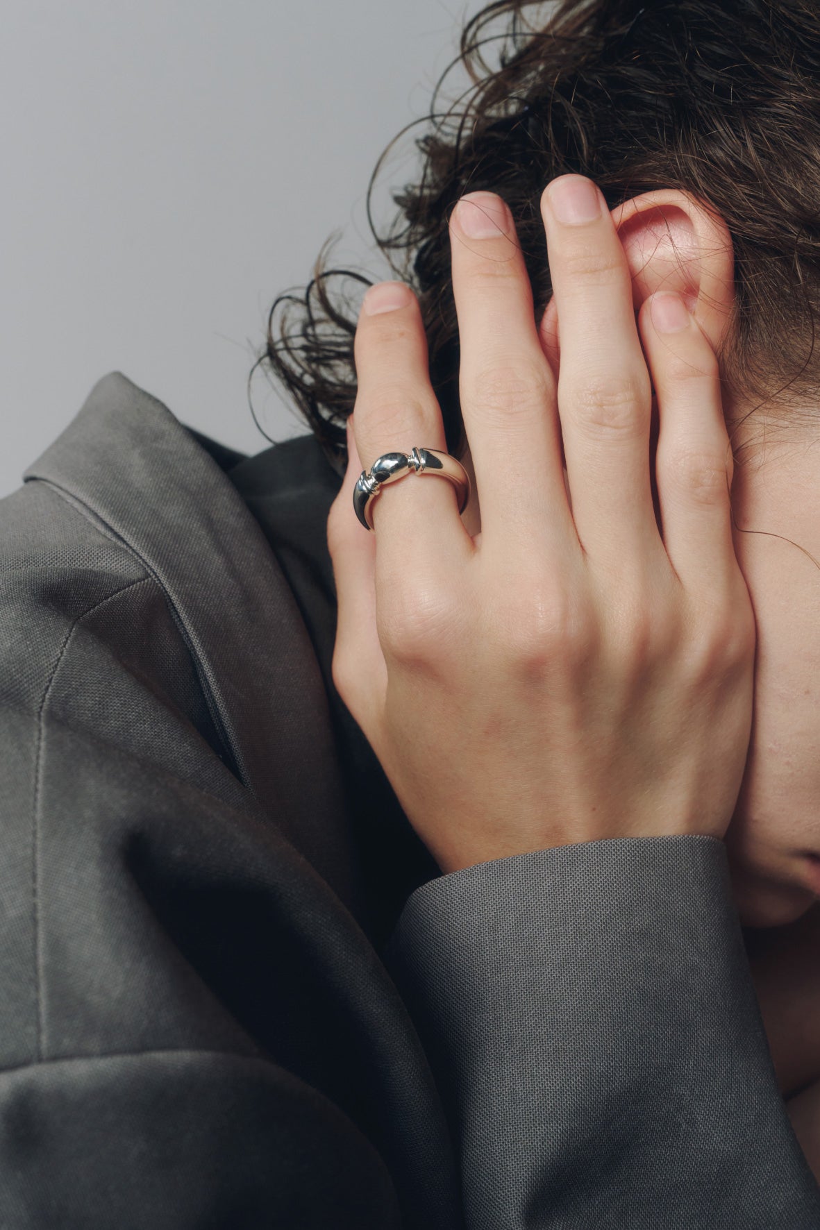 【受注商品】H ring(m)(silver/gold)
