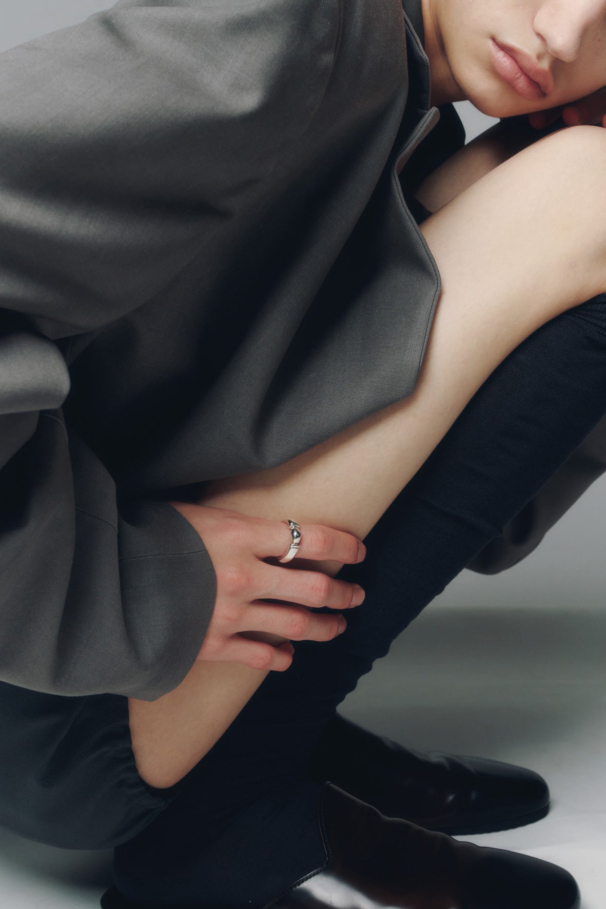 【受注商品】H ring(m)(silver/gold)