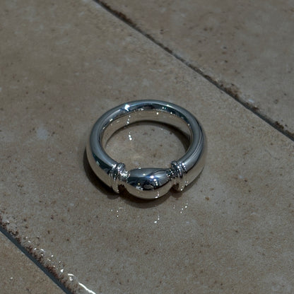 【受注商品】H ring(m)(silver/gold/mix)