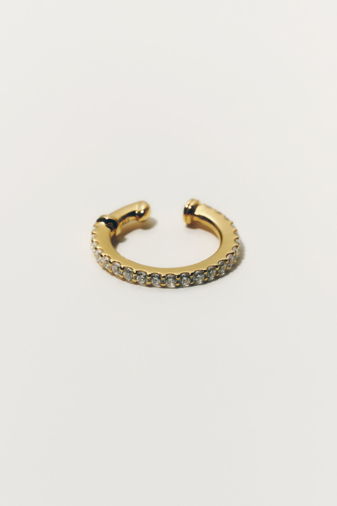 【受注商品】row ear cuff(cz)(silver/gold)