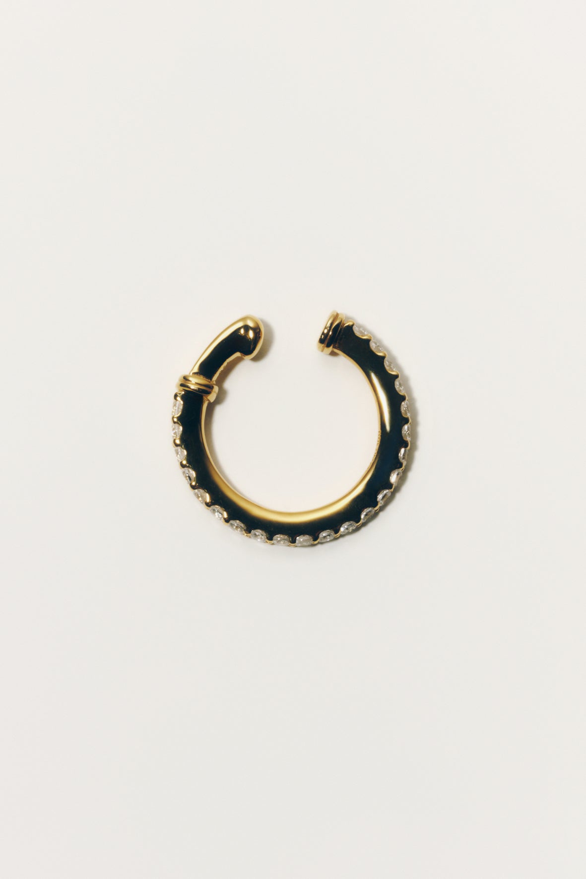 【受注商品】row ear cuff(cz)(silver/gold)