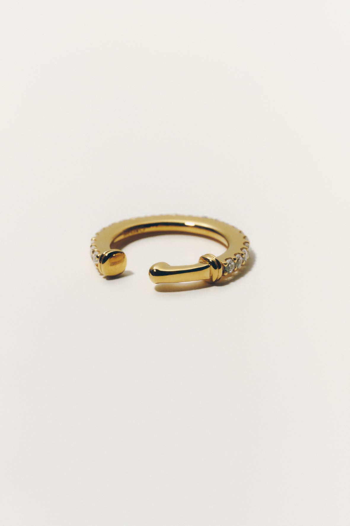 【受注商品】row ear cuff(cz)(silver/gold)