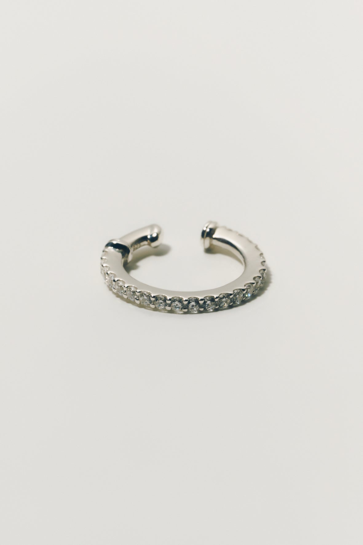 【受注商品】row ear cuff(cz)(silver/gold)