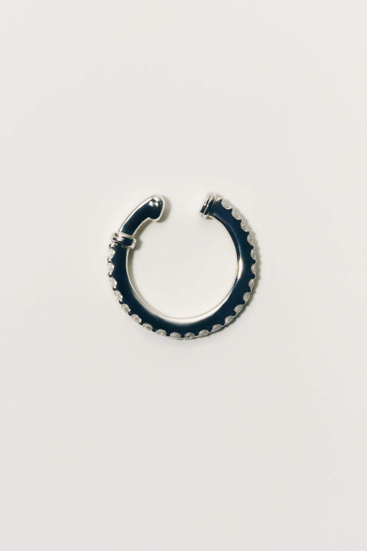 【受注商品】row ear cuff(cz)(silver/gold)