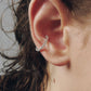 【受注商品】row ear cuff(cz)(silver/gold)