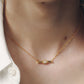 【店舗用】frame necklace(cz)(silver/gold)