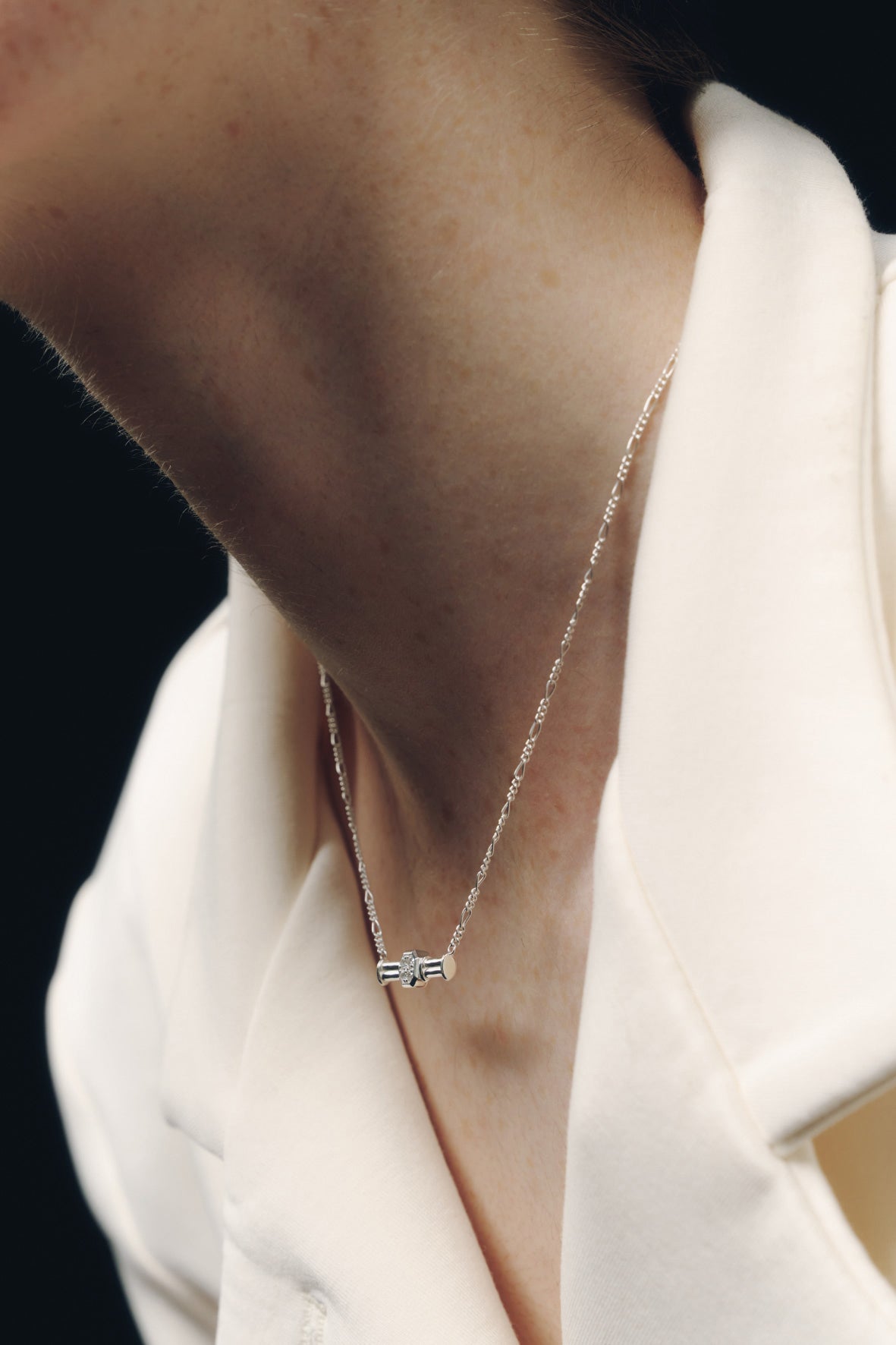【店舗用】frame necklace(cz)(silver/gold)