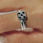 【受注商品】frame ring(cz×onyx)(silver/gold)