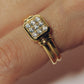【店舗用】frame ring(cz)(silver/gold)