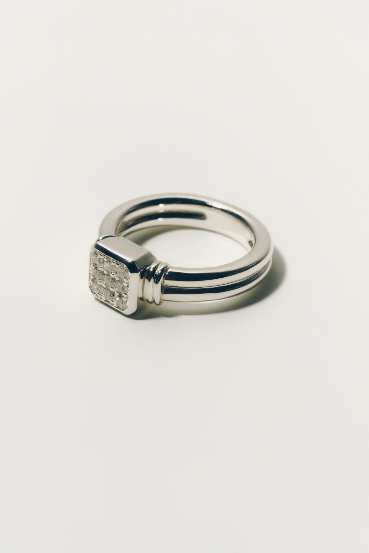 【店舗用】frame ring(cz)(silver/gold)