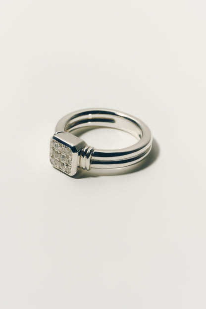 【店舗用】frame ring(cz)(silver/gold)