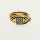 【店舗用】frame ring(cz)(silver/gold)