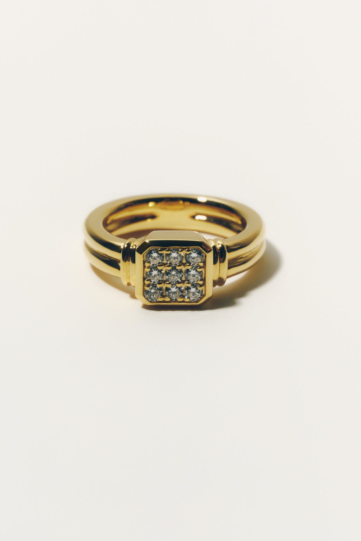 【店舗用】frame ring(cz)(silver/gold)