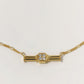 【店舗用】frame necklace(cz)(silver/gold)