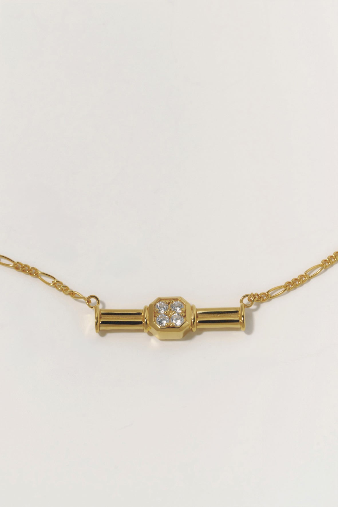 【店舗用】frame necklace(cz)(silver/gold)