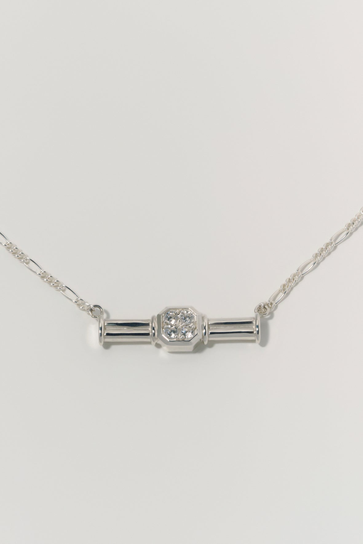 【店舗用】frame necklace(cz)(silver/gold)